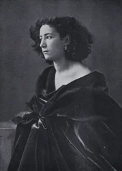 La actriz Sarah Bernhardt